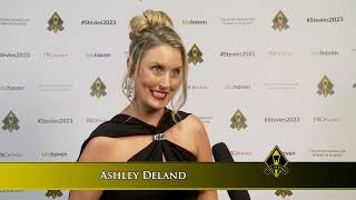 Ashley Deland wins in the 2023 Stevie® Awards for Women in Business [upl. by Ardnassela]