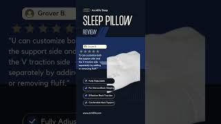 Adjustable Pillow for Sleeping Side or Back  The Arc4life traction pillow for better posture [upl. by Hsreh]