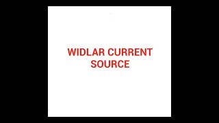 Widlar current source [upl. by Derick386]