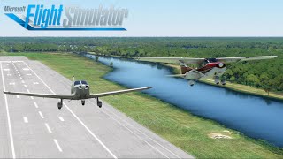 Cessna 172 vs Piper ArcherGliding Contest MSFS 2020 [upl. by Odlonra]