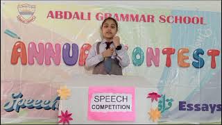 Speech on Value of time by Dua Fatima from Class 3rd [upl. by Kramal]