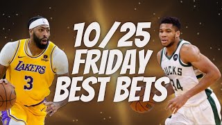 Best NBA Bets Player Prop Picks Parlays Predictions Friday Today October 25th 1025 [upl. by Barret]