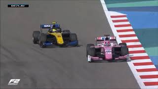 GP Bahrein 2019  Formula 2  Carrera 2  Resumen [upl. by Tabber]