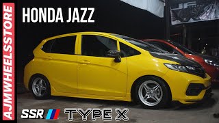 MODIFIKASI HONDA JAZZ VELG SSR TYPEX  AJMHEELSSTORE [upl. by Eidak]