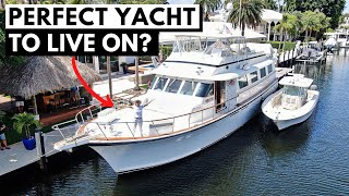 795000 1991 HATTERAS 72 CLASSIC MOTOR YACHT TOUR Liveaboard on Water [upl. by Eentirb]