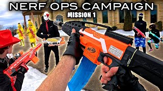 NERF OPS FORTNITE CAMPAIGN  MISSION 1 Nerf First Person Shooter [upl. by Rickie]