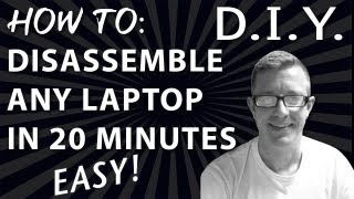 How to Disassemble any Laptop in Under 20 minutes  HP DV6000 [upl. by Ilehs]