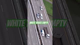 White truck empty vlog truck highway shortvideo shorts amazing everyone car viralvideo [upl. by Ibrab]