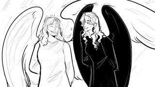 LoathingLoving  Ineffable Wives Good Omens Animatic Kirabk [upl. by Gordan]