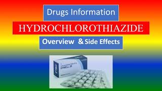 HYDROCHLOROTHIAZIDE  overview and side effects [upl. by Magnuson]