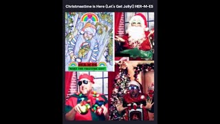 Christmastime is Here Lets Get Jolly quotOfficialquot Music Lyric Video HERMES Dance Cher Christmas [upl. by Shwalb]