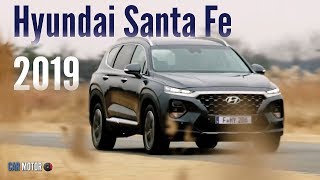 Hyundai Santa Fe 2019  Primeros videos de la SUV coreana [upl. by Lalittah880]