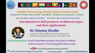 Online Lecture Series on Satellite Meteorology Lecture6 7th Oct 2023 [upl. by Gross]