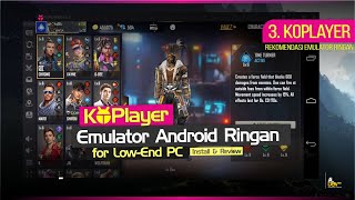 Cara Instal Koplayer Terbaru  Pilihan Emulator Android Ringan di PC  Laptop Low Specs [upl. by Ahsiuq]