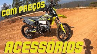 MXF 250TSX todos acessórios que coloquei com preços [upl. by Newcomer350]