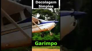 Decolagem Simples garimpo avião plane [upl. by Ahsai]