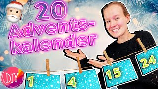 20 DIY ADVENTSKALENDER IDEEN zum selber machen MEGA coole amp einfache Ideen [upl. by Yrocej]