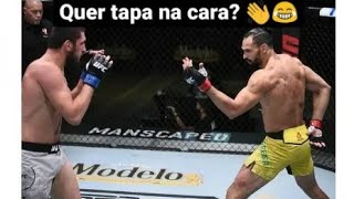 Brasileiro Michel Pereira dá tapas na cara de russo no UFC para se vingar [upl. by Eenafit]