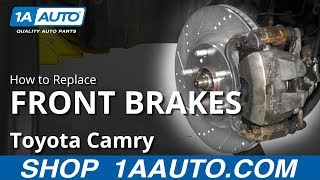 How to Replace Front Brakes 20072011 Toyota Camry [upl. by Menken440]