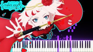 Takt Op Destiny OP  takt  タクト ryo supercell  Piano Cover Synthesia「ピアノ」 [upl. by Einnahc413]