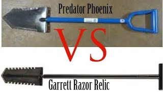 Predator Phoenix Shovel vs Garrett Razor Relic Shovel for Metal Detecting [upl. by Yerffeg572]