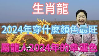 生肖屬相龍！屬龍人在2024年穿什麼顏色最旺？生肖屬龍人2024年幸運色是什麼！本期視頻講述2024生肖龍！運勢 顏色 風水 2024 [upl. by Tuinenga]