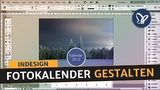 InDesign Tutorial Fotokalender und passendes Deckblatt gestalten [upl. by Eidassac]