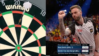 ROSS SMITH HITS A NINE DARTER 2024 Dutch Darts Championship [upl. by Irfan]