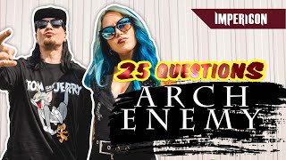 Alissa WhiteGluz amp Michael Amott from Arch Enemy  25 Questions [upl. by Demmahum]