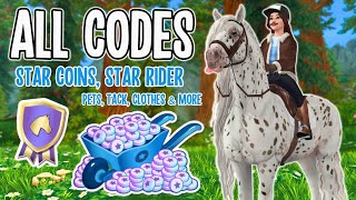 28 WORKING CODES 285 FREE STAR COINS STAR RIDER PETS TACK CLOTHES amp MORE IN STAR STABLE [upl. by Arbuckle]