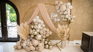 Balloon Garland Tutorial  Bride Vibes  How to  DIY [upl. by Anivid250]