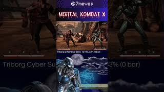 Mortal Kombat X Triborg Cyber SubZero combos mortalkombat games playstation FightingGames [upl. by Baum253]