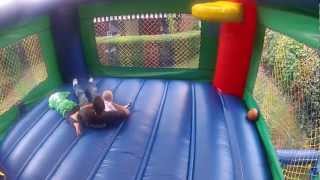 Moon Bounce and Slide with basketball net [upl. by Caryn324]