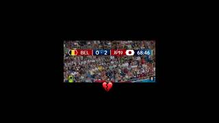 the greatest comeback of Belgium 🇧🇪 against Japan 🇯🇵 🥶 edit football japan belgium [upl. by Nobile]