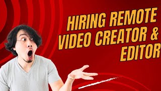 Remote Video Creator amp Editor job at JLS Trading Co  Open to people anywhere in the world [upl. by Tess]