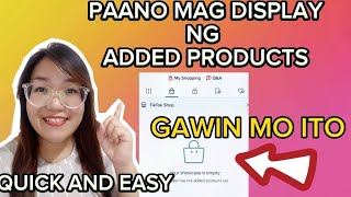 PAANO MAG DISPLAY NG ADDED PRODUCTS SA TIKTOK SHOP  HOW TO ADD PRODUCTS IN TIKTOKSHOP [upl. by Gavrilla]