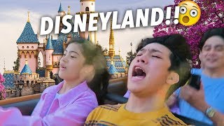 DISNEYLAND NO REACTION CHALLENGE  Ranz and Niana [upl. by Ahsinik916]