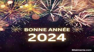 Bonne Année 2024 en Français  Bonne Année 2024   Bonne Année vœux 2024 [upl. by Atinnek299]