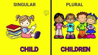 Learn Singular Plural in English Grammer amp Noun Number list with Pictures and Rules [upl. by Aihsirt]