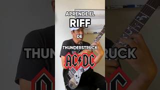 Cómo Tocar el RIFF de Thundertruck de AC DC TUTORIAL Guitarra [upl. by Penoyer]