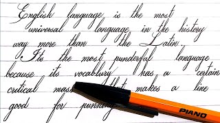 Very neat writing with Ballpoint Cursive writing with Ballpoint 🖊️ How to improve handwriting [upl. by Alma914]