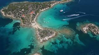 Aerial view of the Sithonia Peninsula [upl. by Rednav]