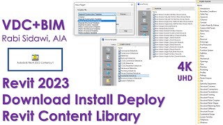 Revit 2023 Download Install Deploy Revit Content Library [upl. by Etz]