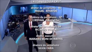 HD  Encerramento do Jornal Nacional com Evaristo Costa e Carla Vilhena do dia 230515  tvglobo [upl. by Uzziel]