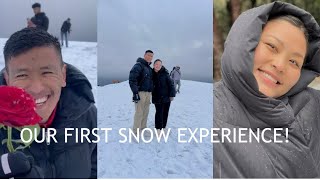 Our first snow experience ❤️ Tibetan vlogger [upl. by Oca397]