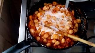 Chickpeas In Marinara Sauce  Coconut Milk [upl. by Lednic]