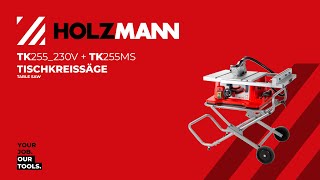 HOLZMANN TK255  Tischkreissäge  table saw  TK255MS OFFICIAL VIDEO [upl. by Reggie373]