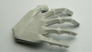 Origami Hand Skeleton Jeremy Shafer [upl. by Bartie35]