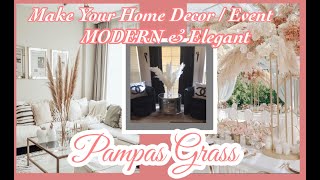 Decorating with Pampas Grass   Pampas Grass Decor Creative Designs with Curtisia [upl. by Alviani]