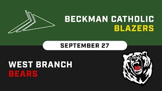 Condensed Game West Branch vs Beckman 9272024 [upl. by Francesco676]